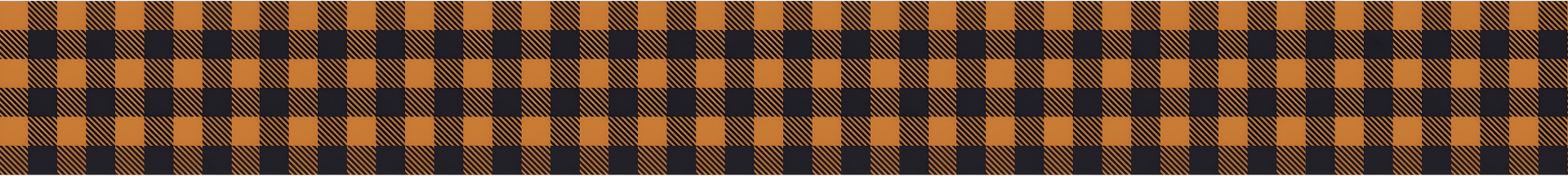 Orange and black plaid pattern background for Weed Suppressor